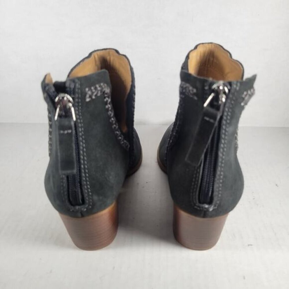 Dolce Vita Dylan Dark Grey Western Casual Feminine Suede Bootie Size 6.5 - Picture 3 of 7
